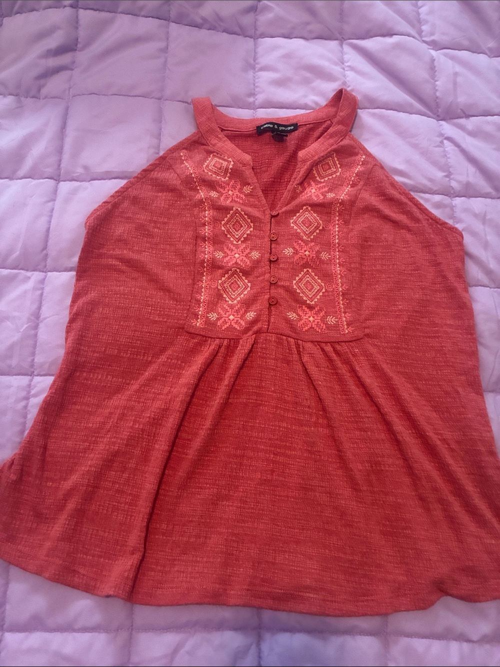 Cable and Gauge small boho tank